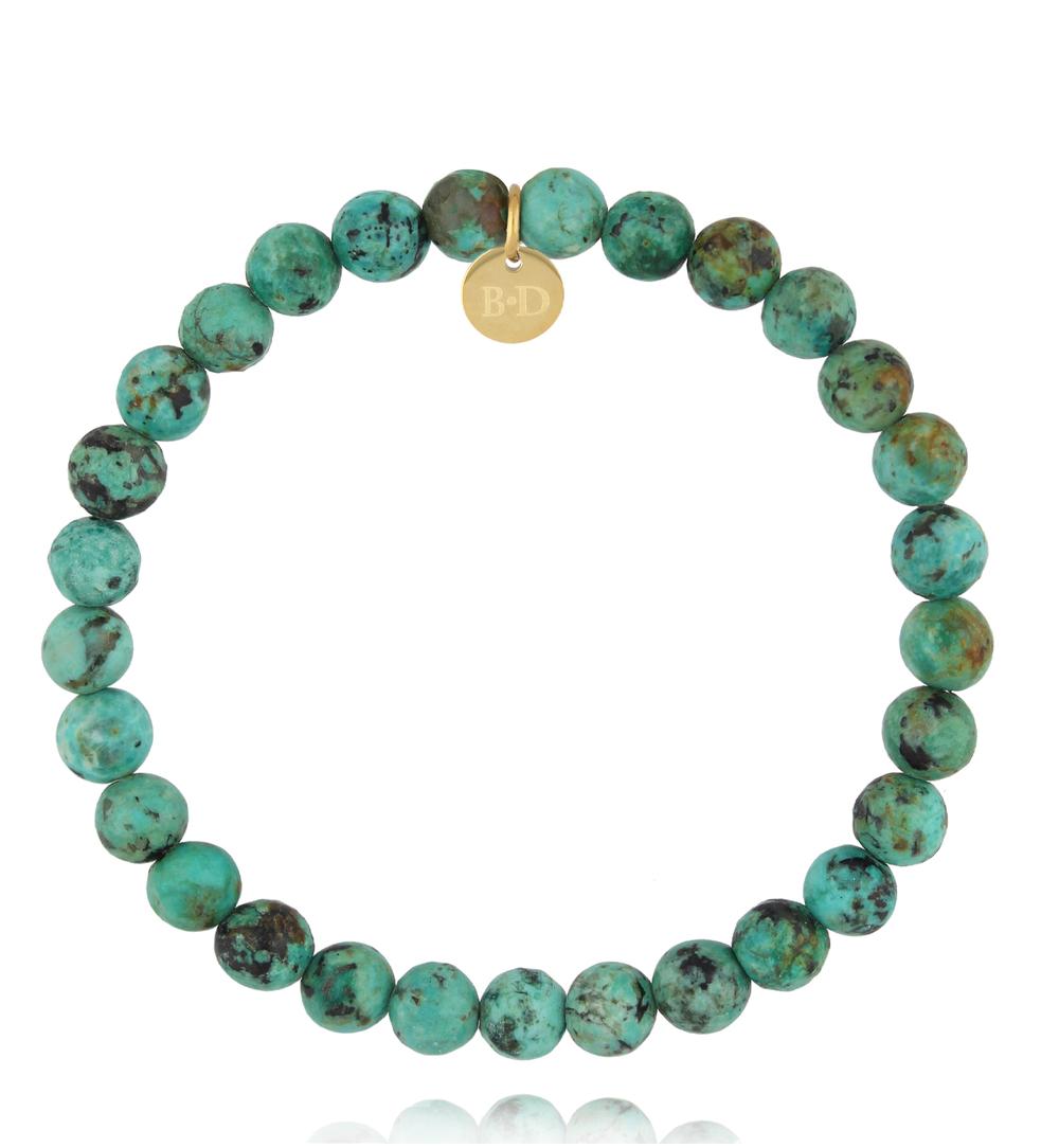 Bransoletka z turkusu afrykańskiego BTW3730