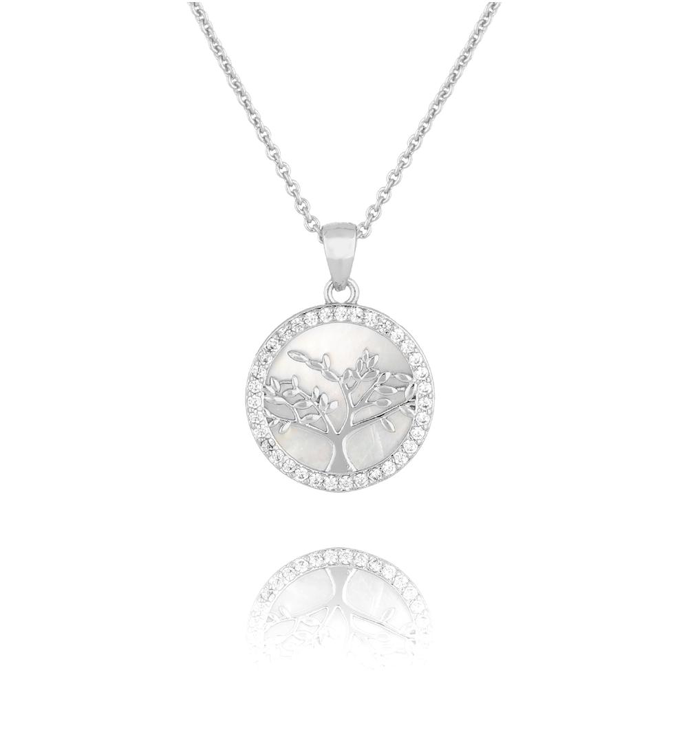 Naszyjnik srebrny z drzewkiem Glam Charms NS0276