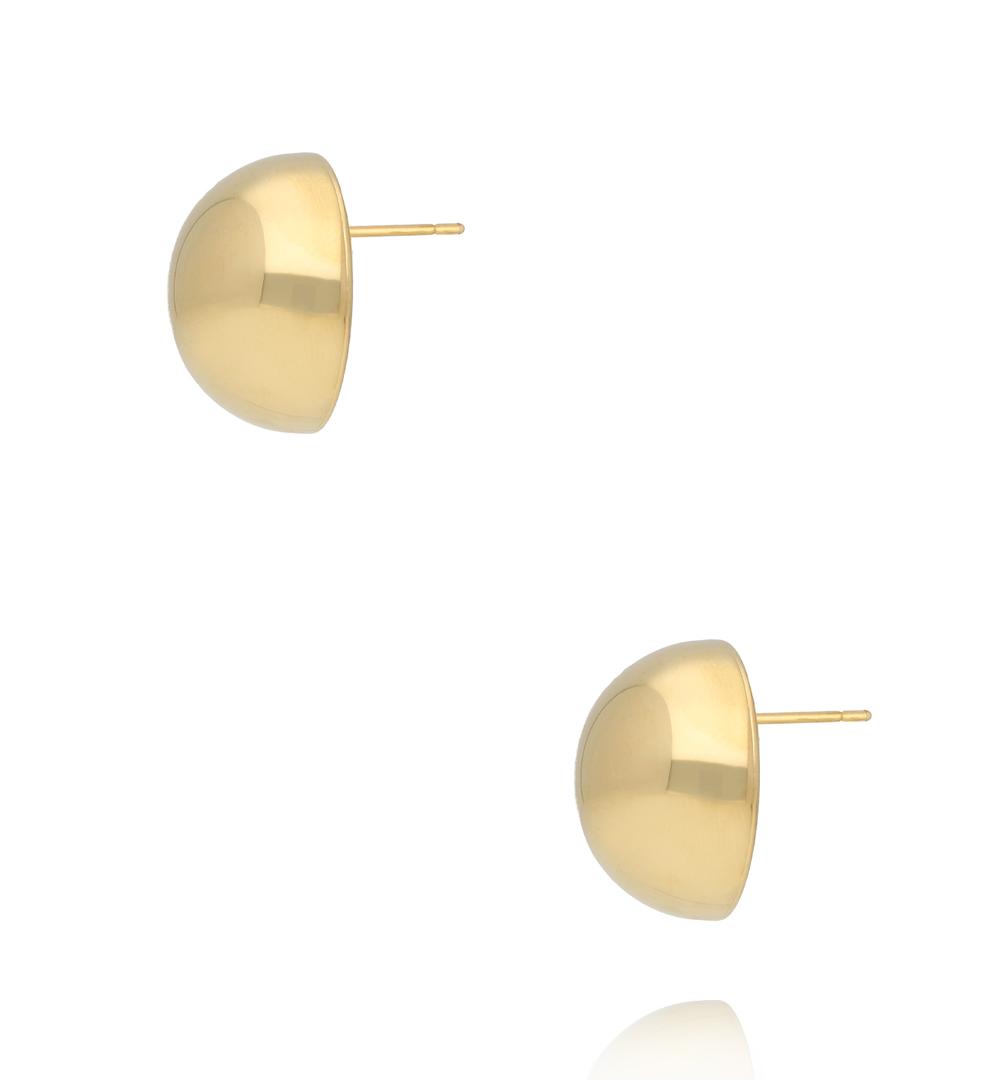 Kolczyki półkole złote KSY0637