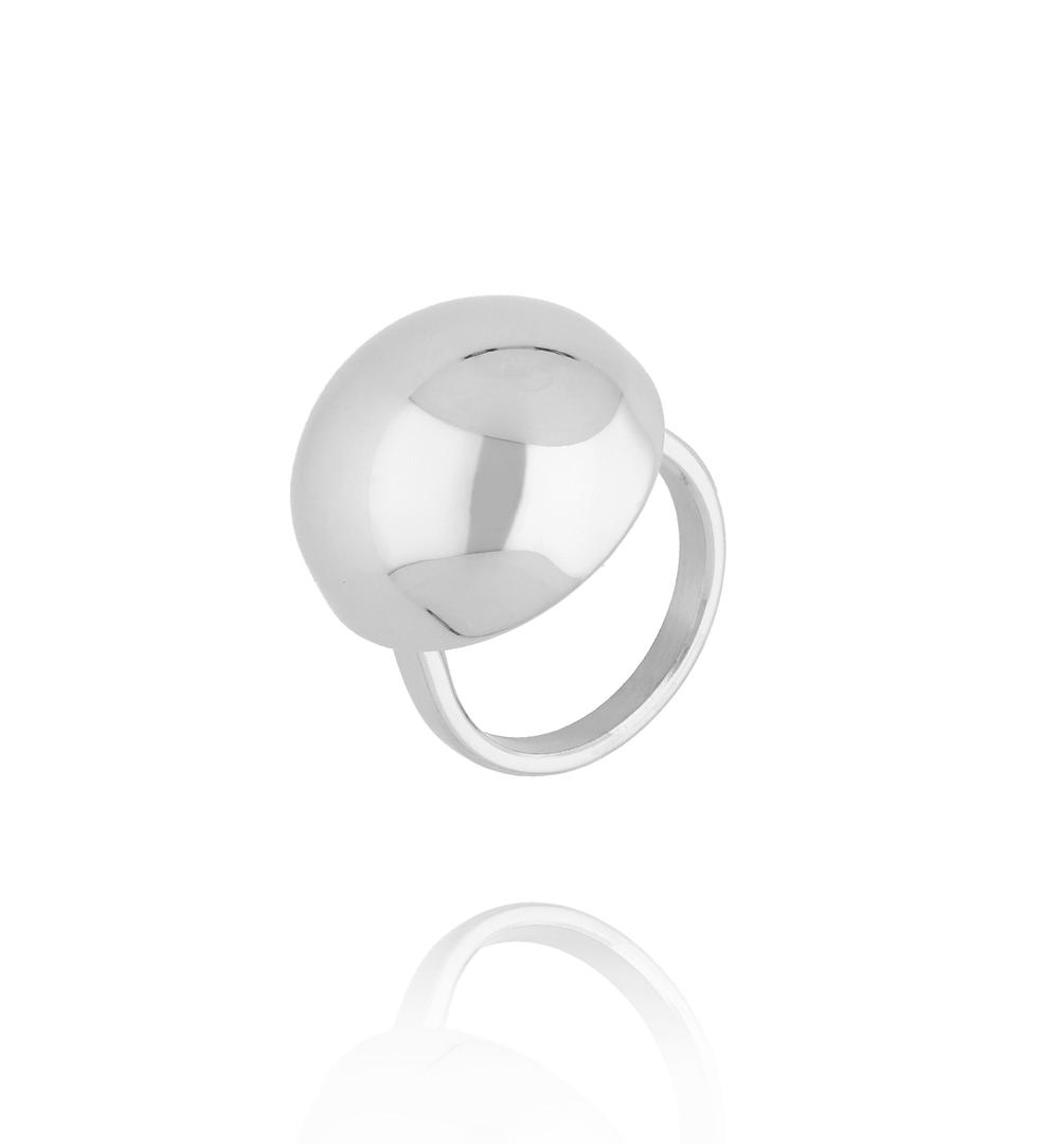 Pierścionek z półkulą srebrny mały Geometric Harmony PSA0972