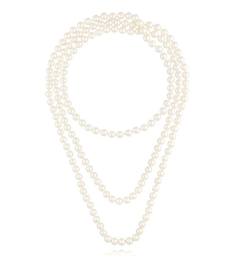 Naszyjnik długi z perłami NPE0303