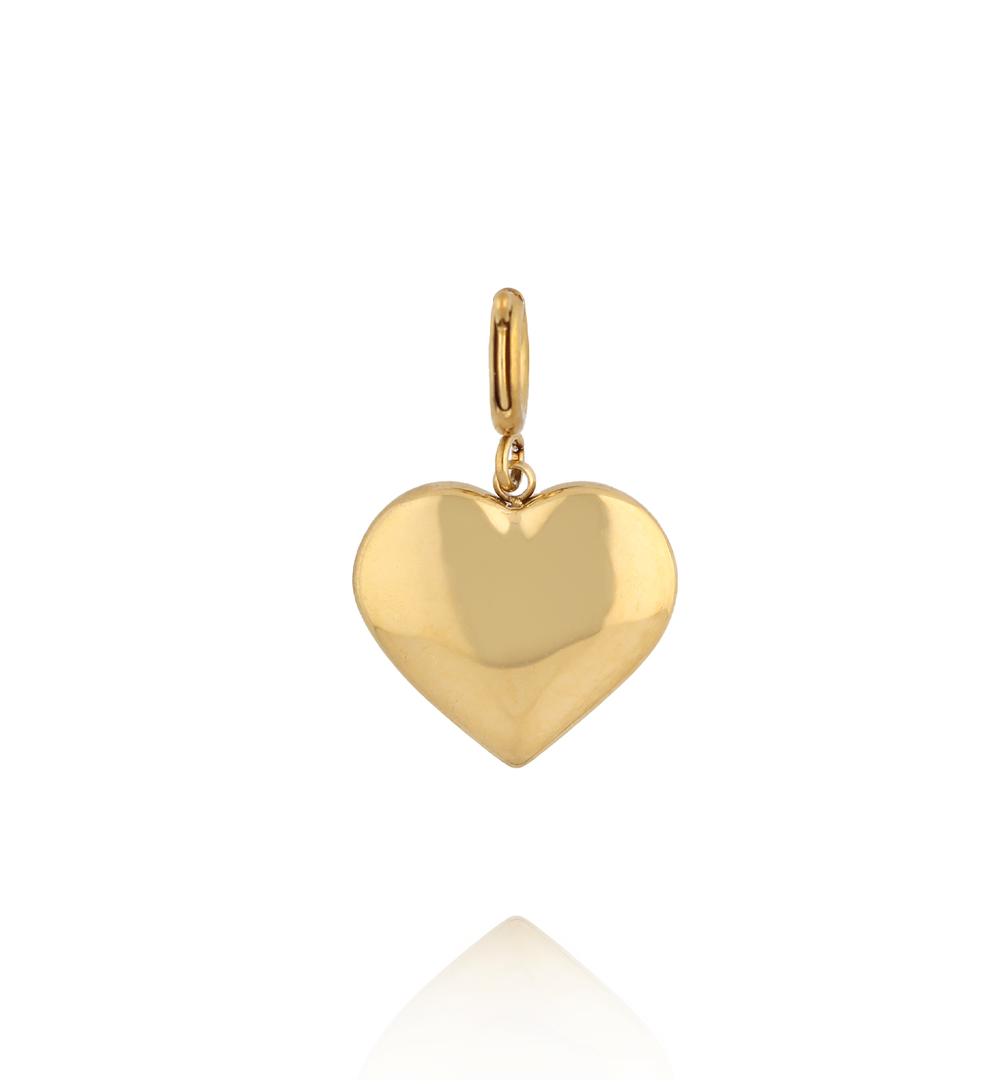 Charms złote gładkie serce CHA0107