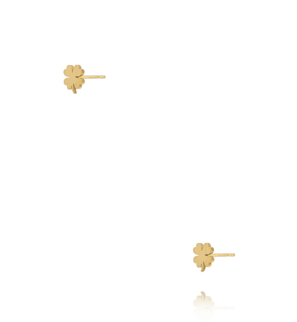 Kolczyki w kształcie czterolistnej koniczynki KSY0551