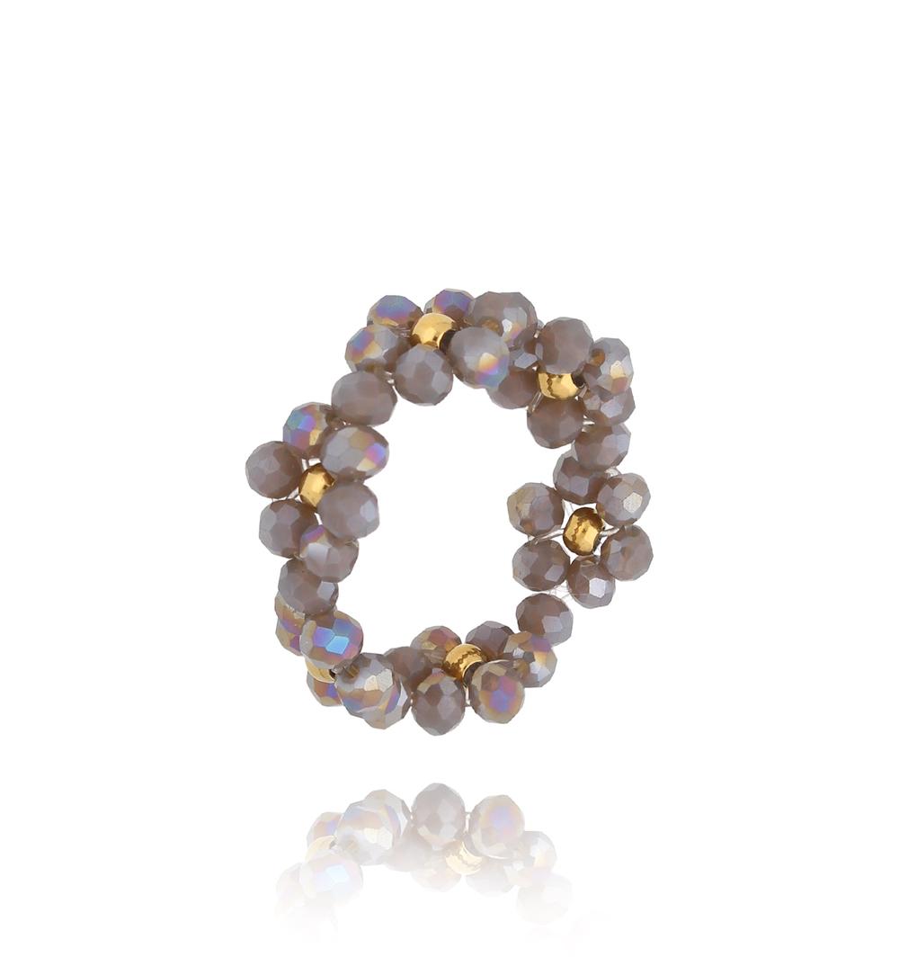 Pierścionek brązowy z kwiatuszkami Bouquet PSC0585