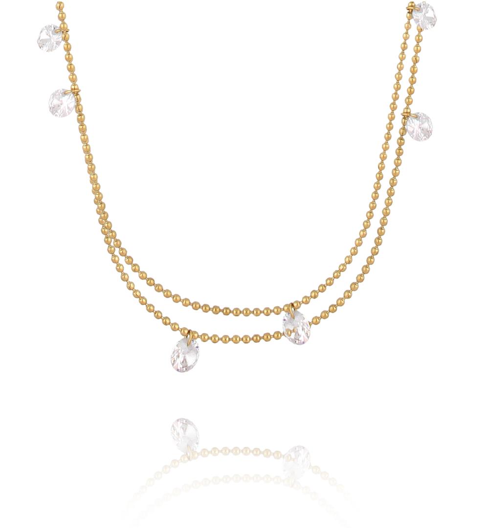 Naszyjnik na brzuch Body Chain z motylkami NSY0599