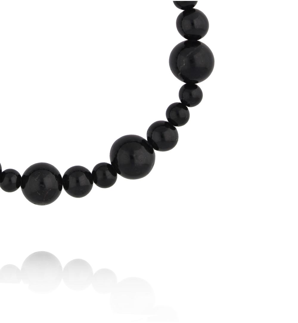 Bransoletka z naturalnego czarnego turmalinu BPA0627