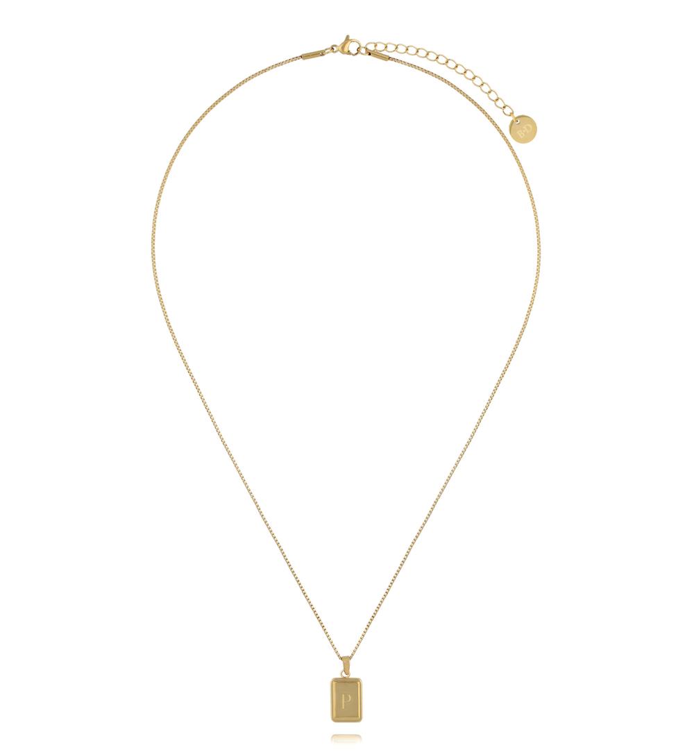 Naszyjnik z literką P złoty NSA1536