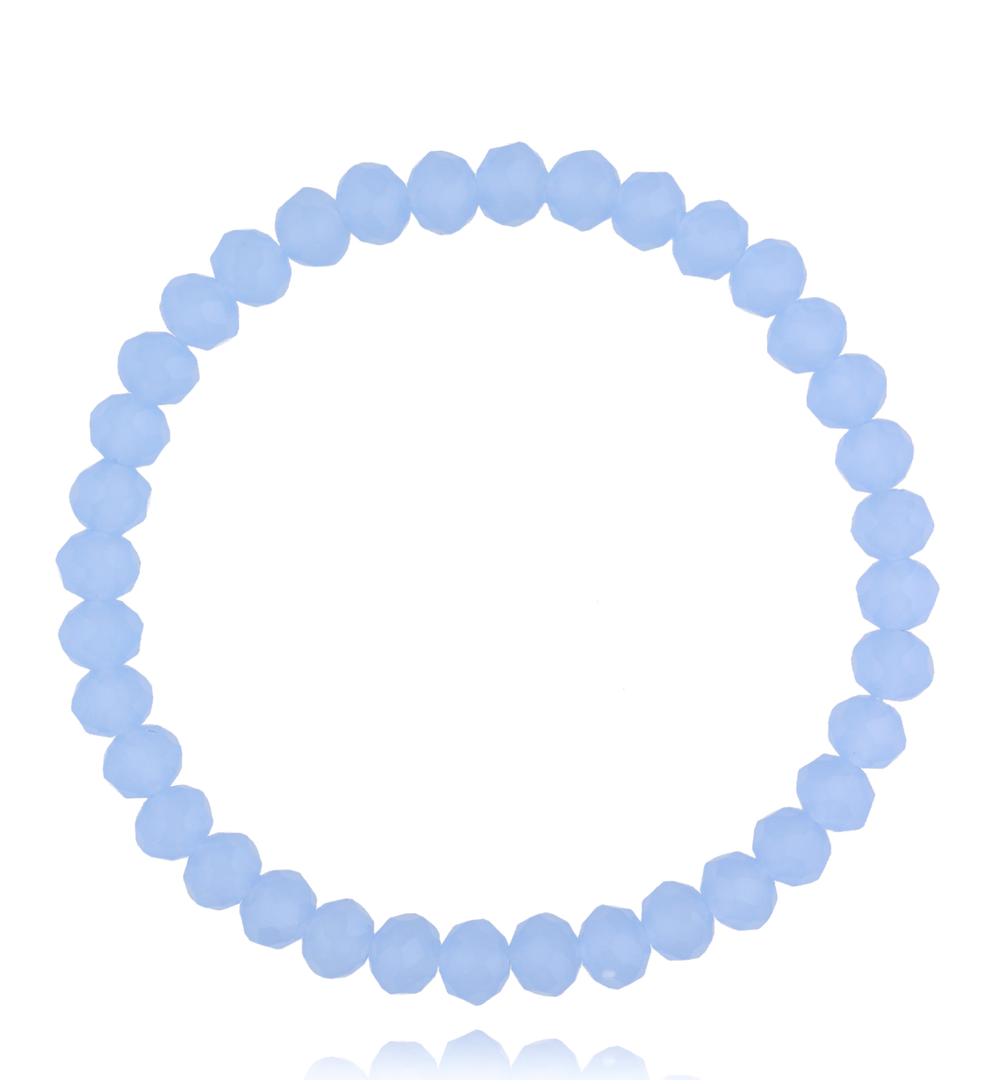 Bransoletka z niebieskimi kryształkami Luminous Crystal 6 mm BCY0273