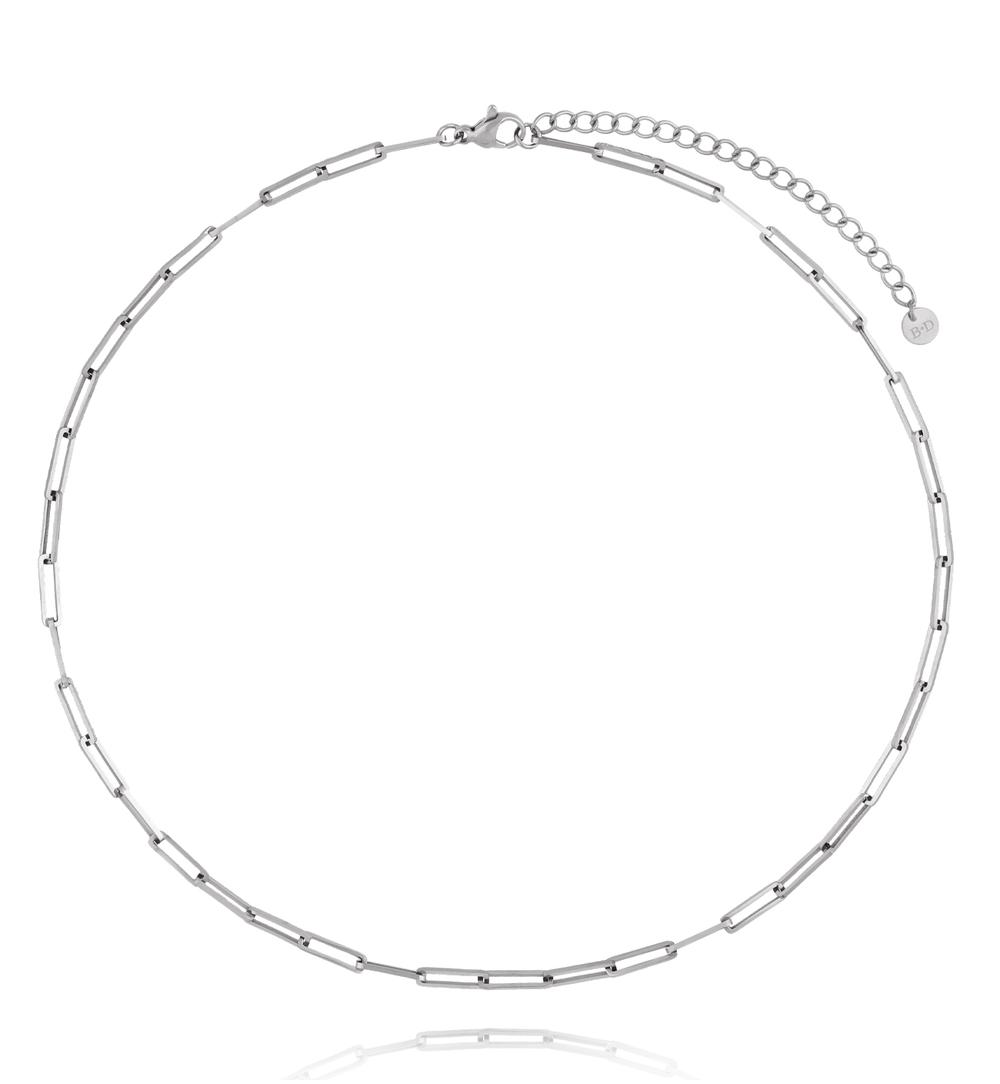 Naszyjnik łańcuch srebrny ze stali szlachetnej NSY0794