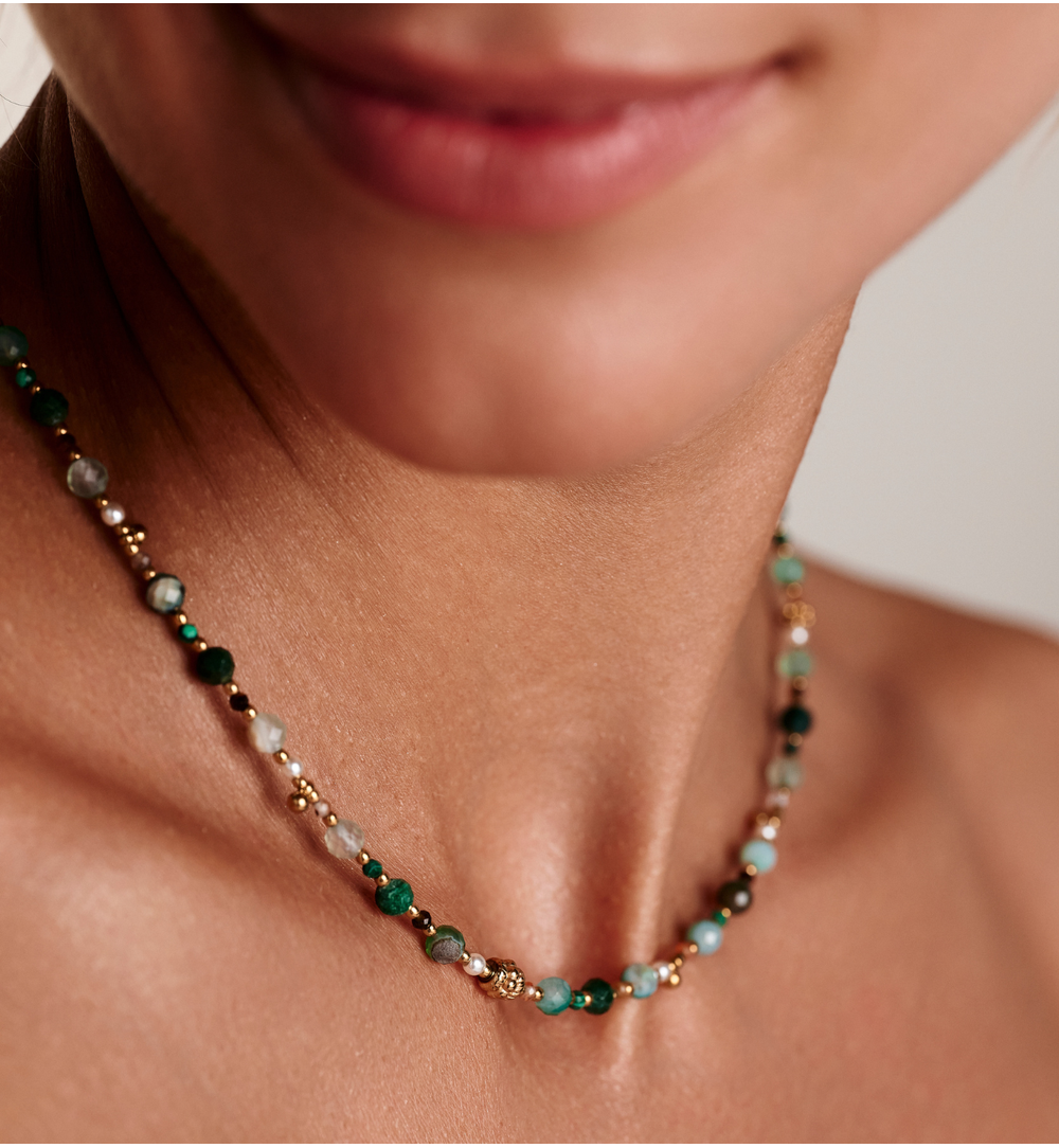 Naszyjnik z naturalnych kamieni NEA0086