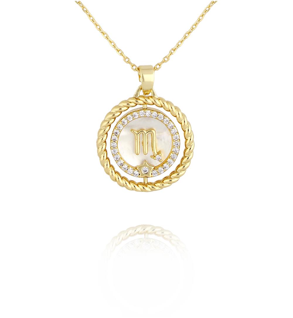Naszyjnik znak zodiaku Skorpion NLU0039