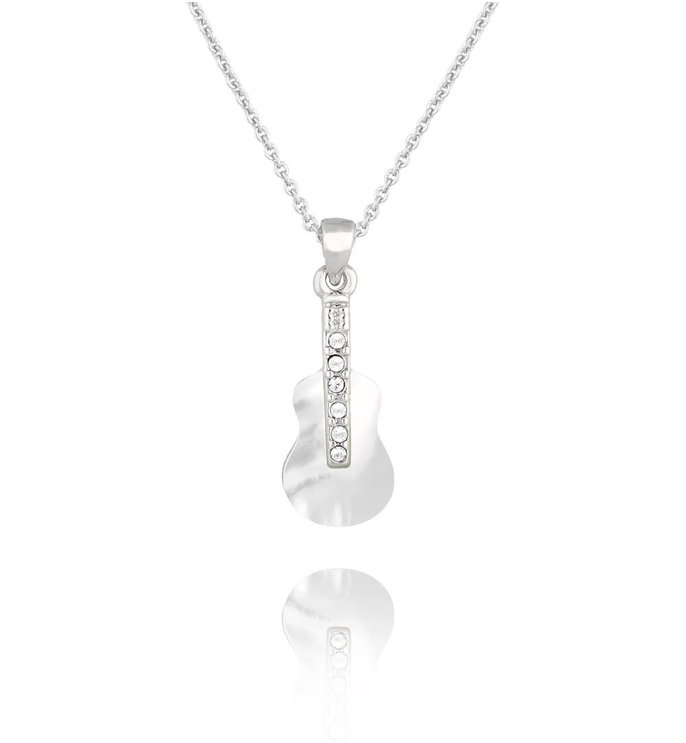 Naszyjnik srebrny z gitarą Glam Charms NS0286