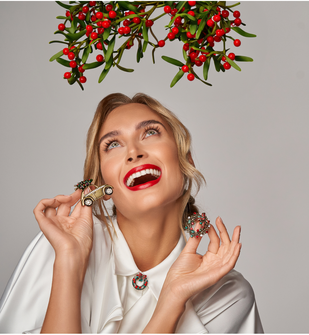 Broszka świąteczne autko Natale Dorato BRSS0168