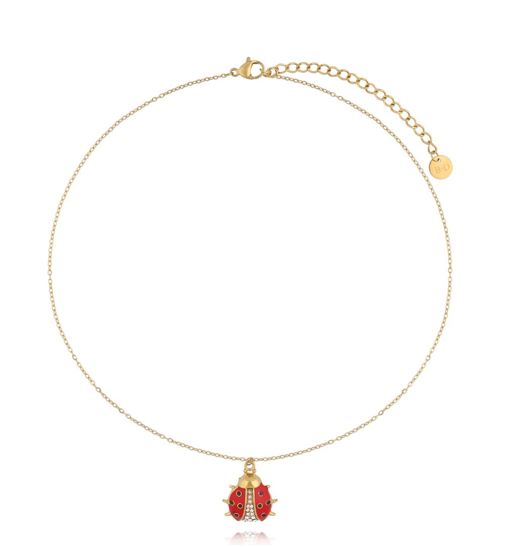 Zestaw biżuterii dla mamy i córki z biedronkami ZN0223