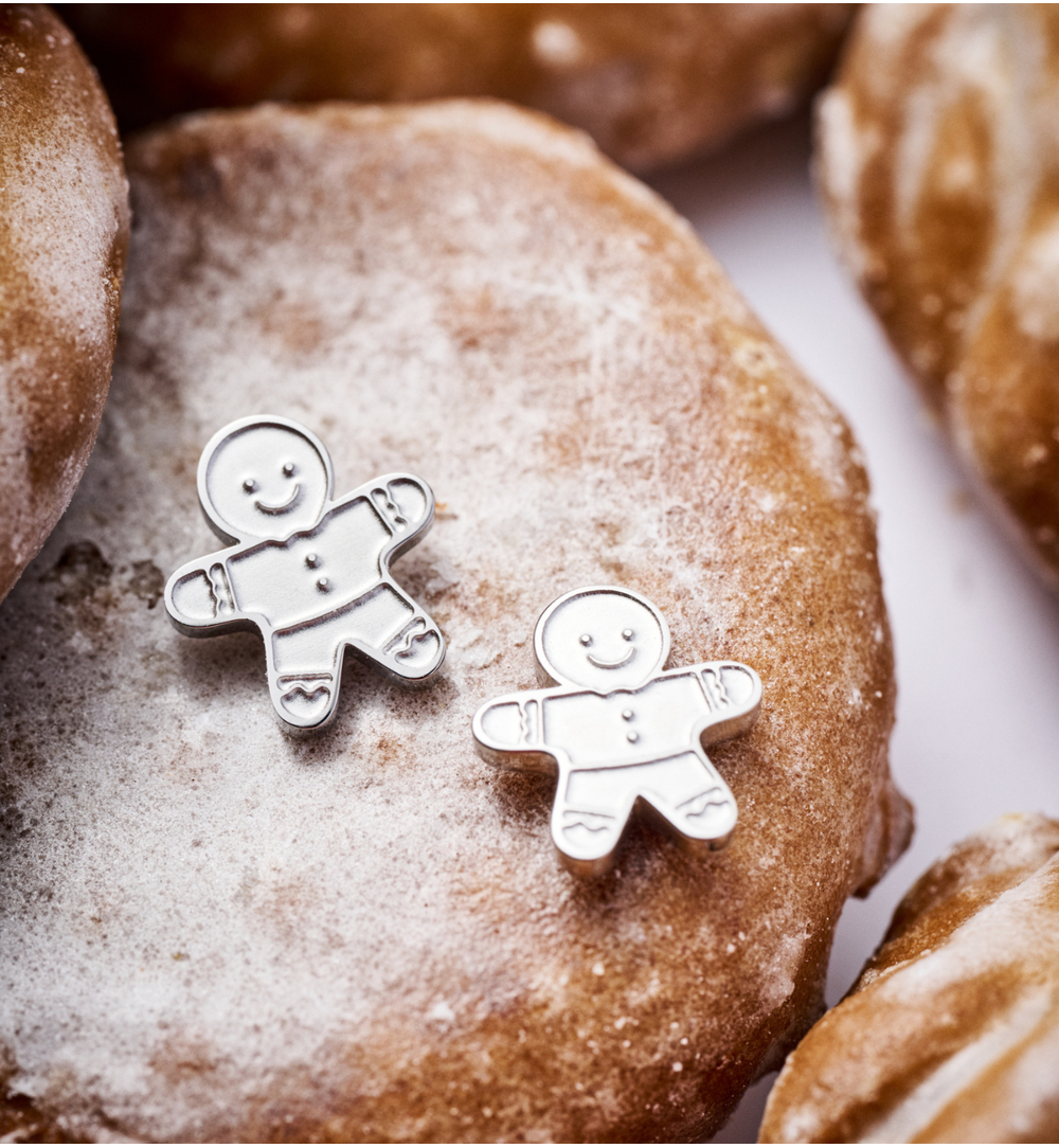 Kolczyki z ciastkiem srebrne KSA2284