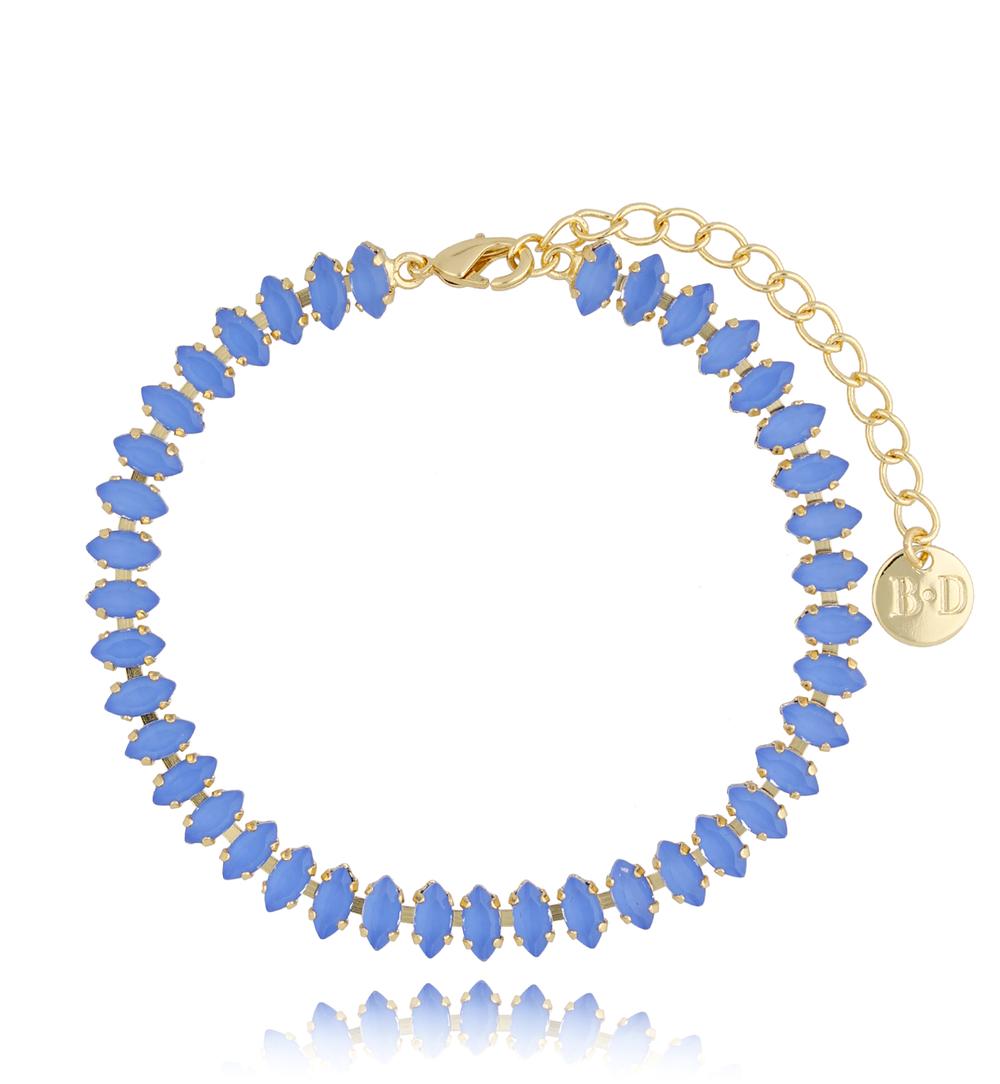 Bransoletka z niebieskimi kryształkami Honestly BSS0077