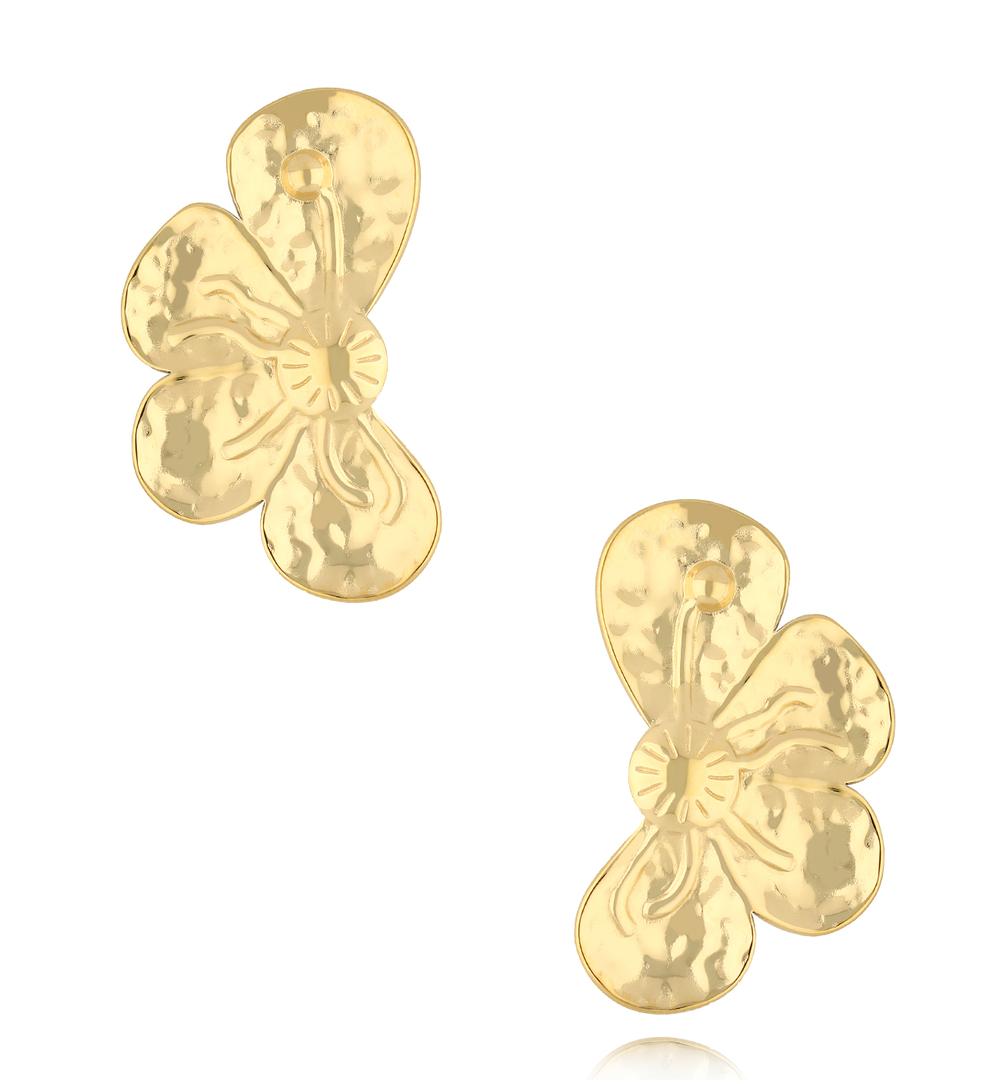 Kolczyki złote kwiatki Floral KSA2128