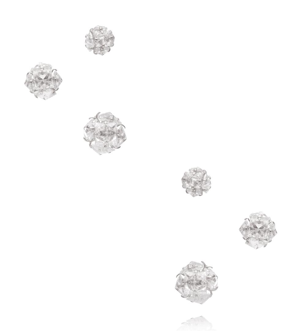 Zestaw kolczyków z kryształowymi kulkami KMB0018