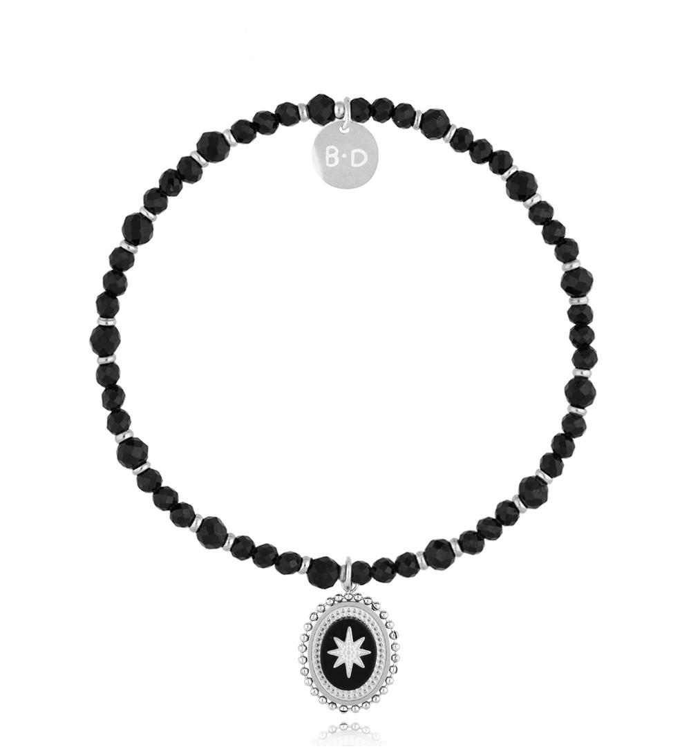 Bransoletka z czarnymi turmalinami Dark Harmony BTW2889