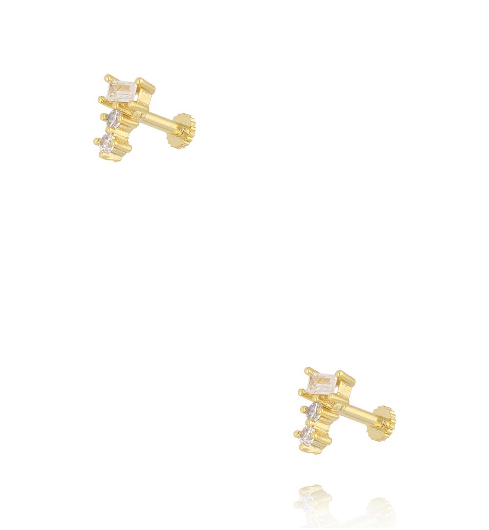 Kolczyki wkrętki z kryształkami KSS2248