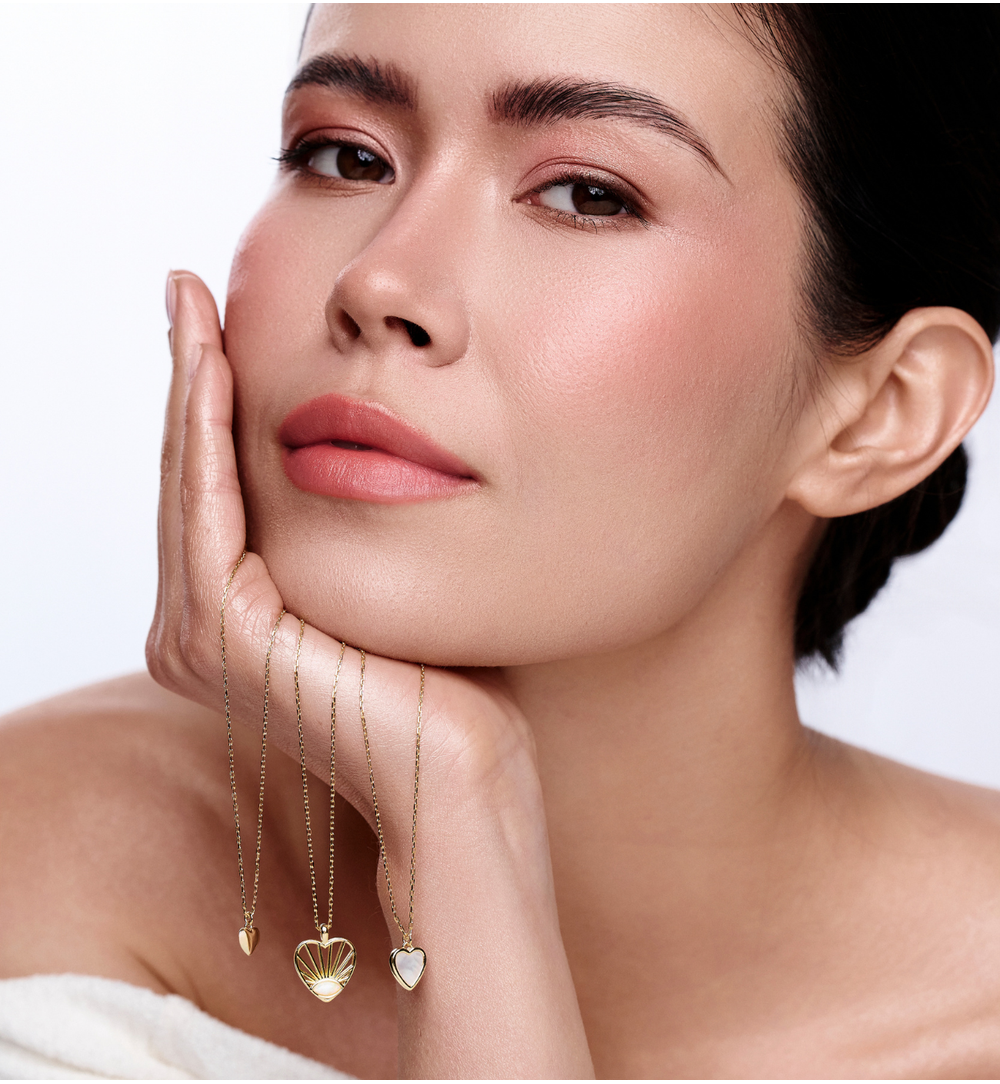 Naszyjnik z serduszkiem złoty NCA0081