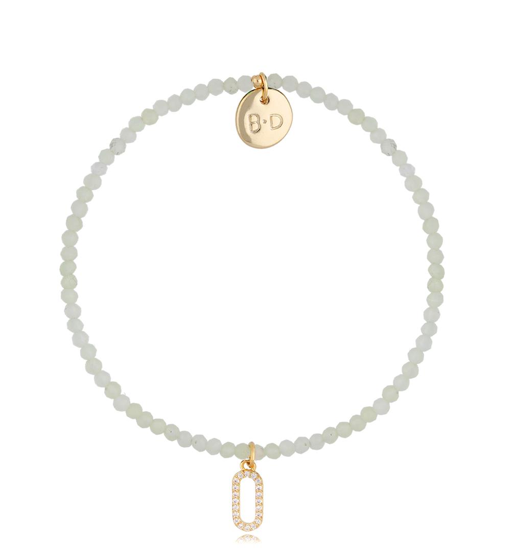 Bransoletka z jadeitami  i zawieszką Lifestyle BTW1089