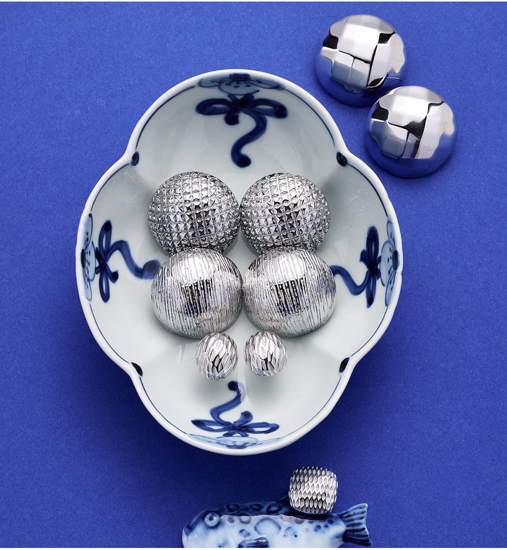 Kolczyki okrągłe fakturowane srebrne KSY0391