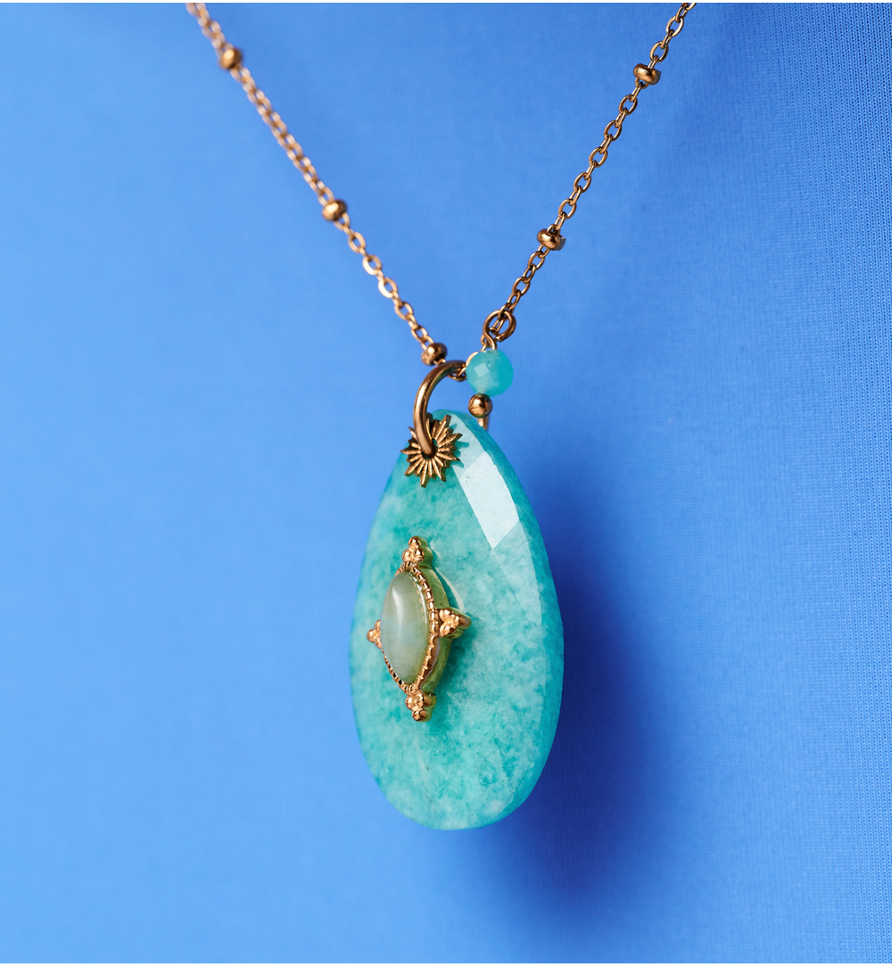 Naszyjnik z amazonitem NPA1370