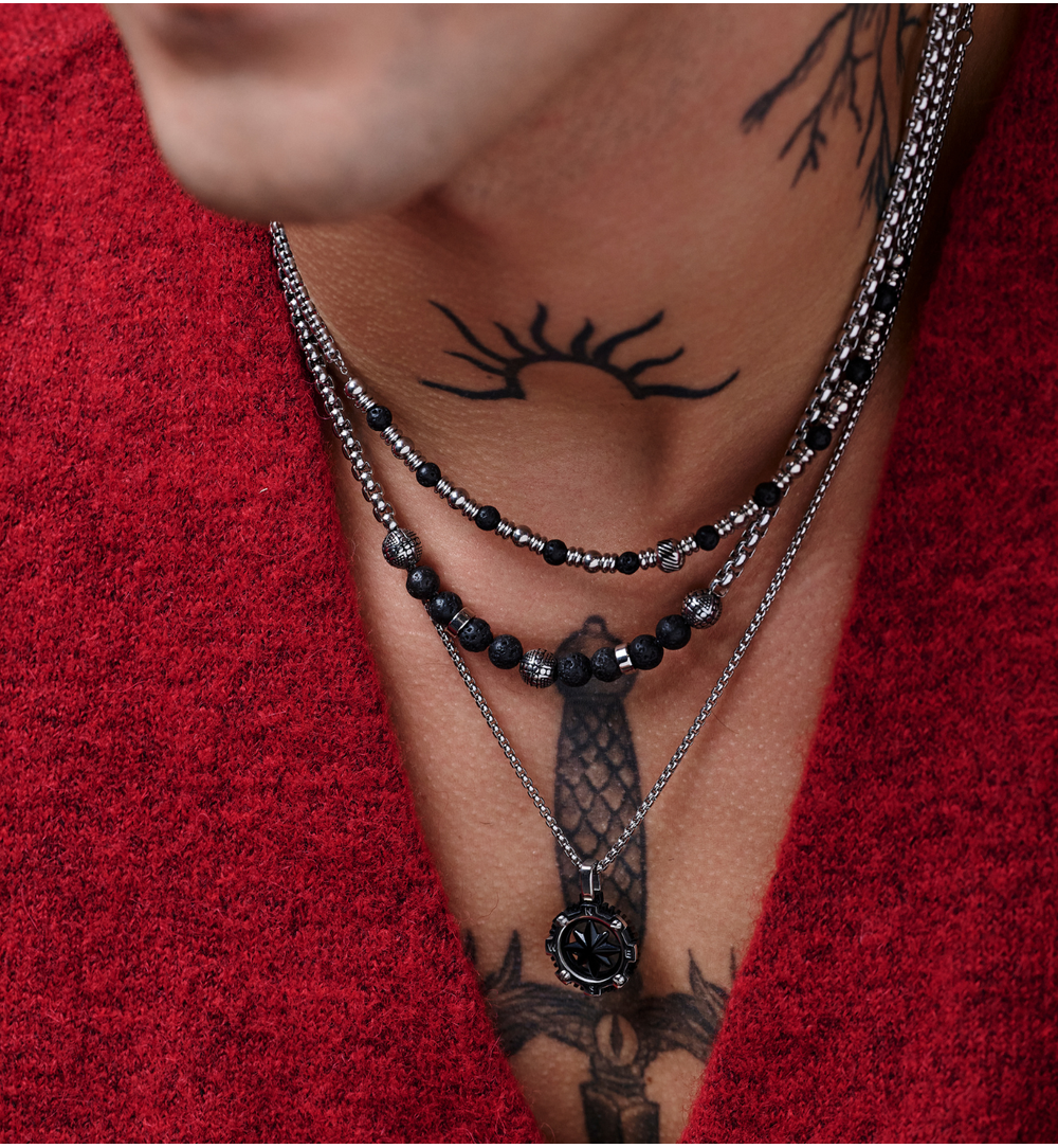 Naszyjnik z różą wiatrów Gunnvid NMITC0101