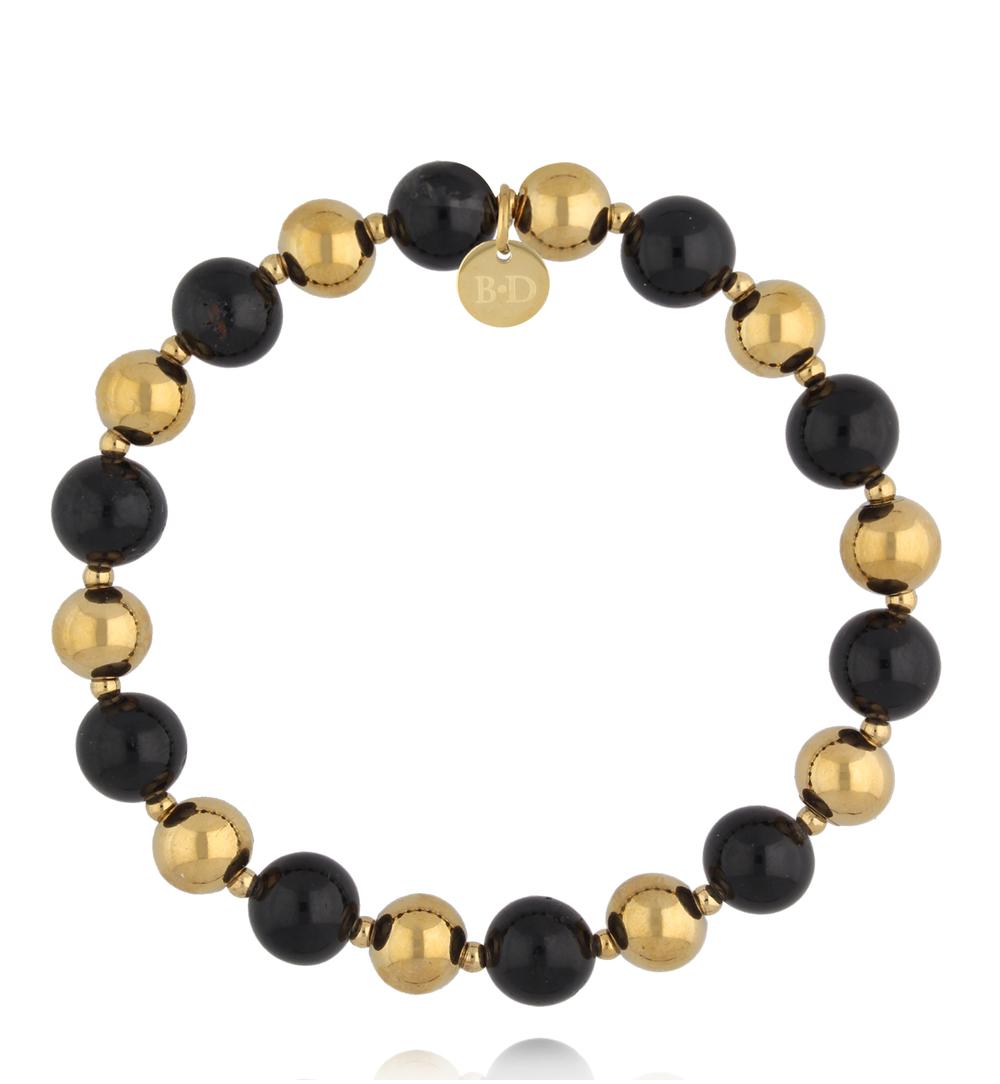 Bransoletka z naturalnego czarnego turmalinu BPA0633