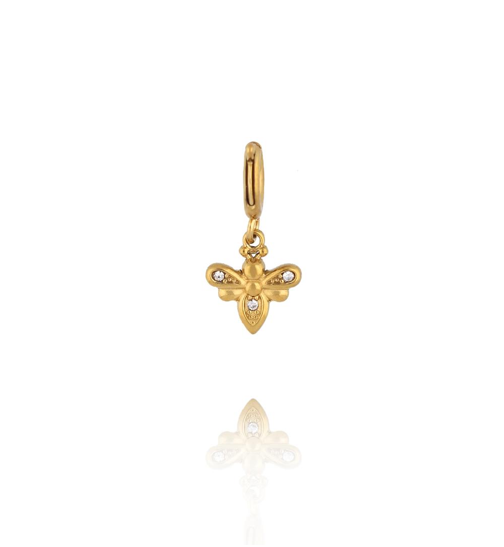 Charms złoty owad z cyrkoniami CHA0215