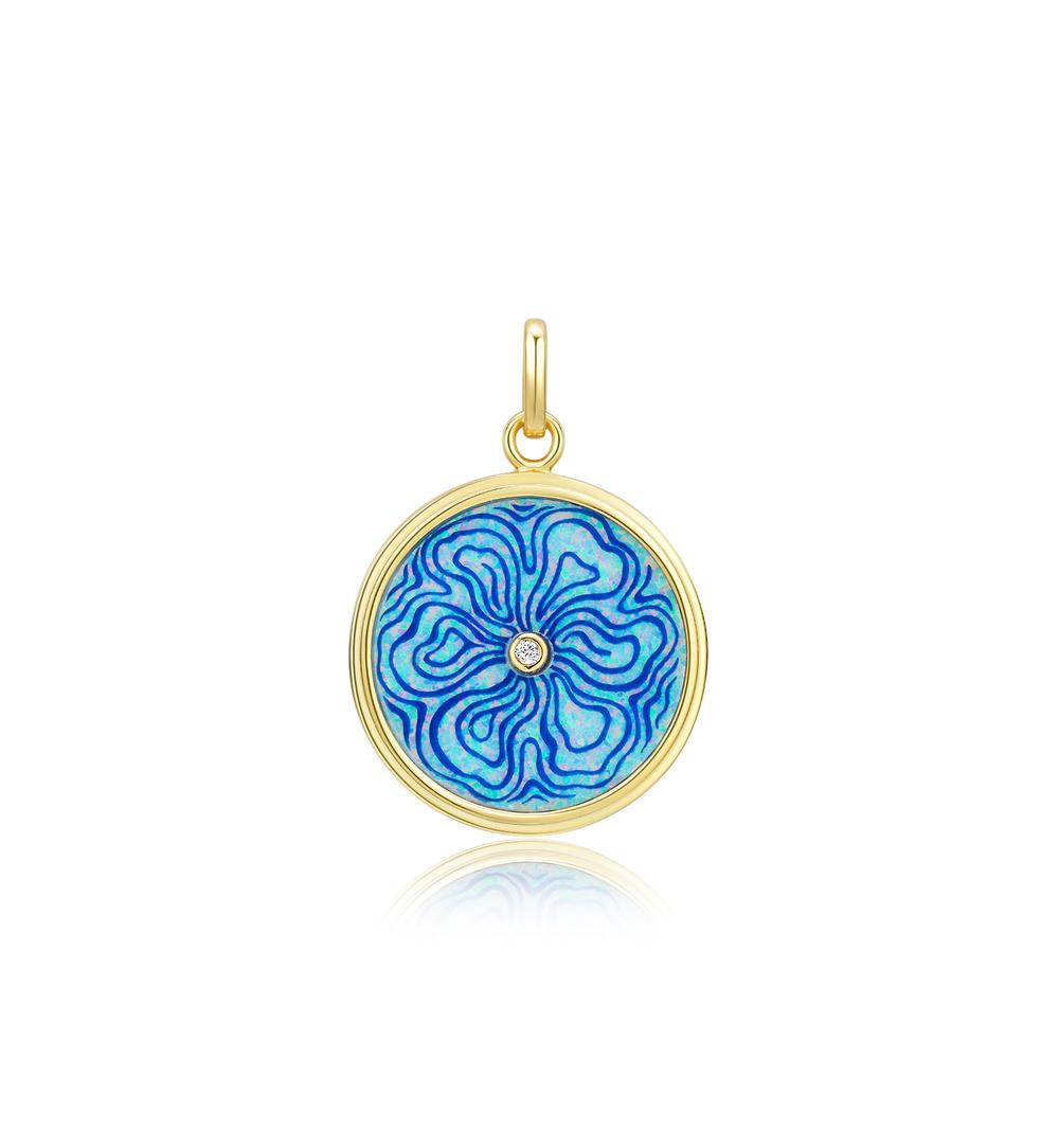 Naszyjnik z opalami Aqua Harmony NFA0051