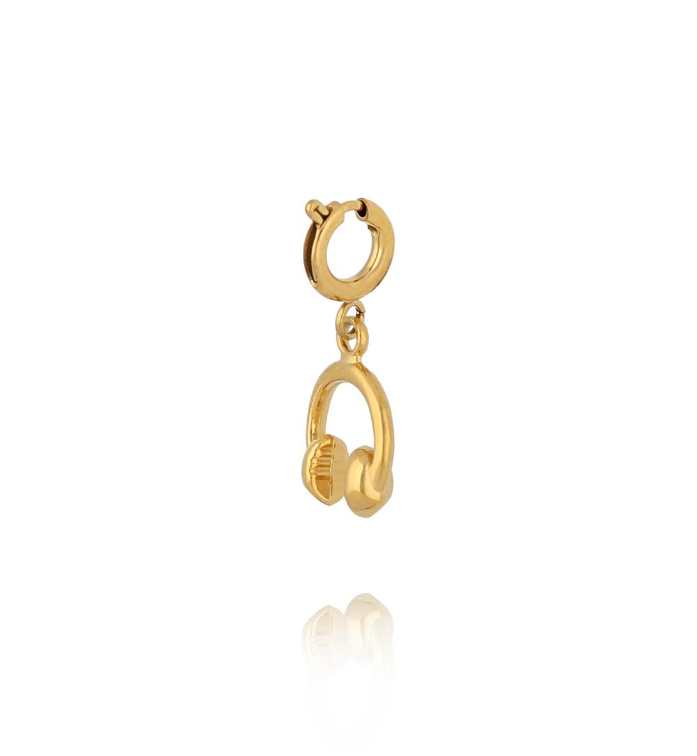 Charms złote słuchawki CHA0264