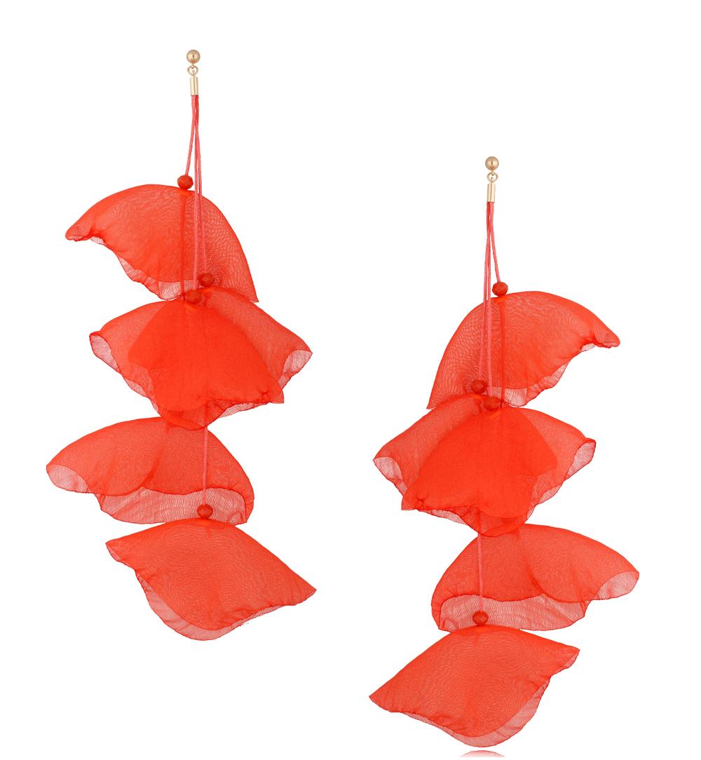 Kolczyki z szyfonu pomarańczowe Celebrate KBL1260