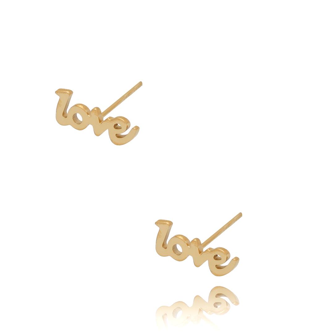 Kolczyki złote LOVE KSA0388
