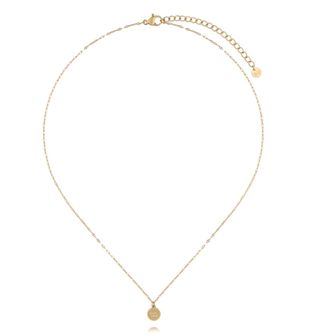 Naszyjnik z medalikiem „Good Luck” NSY0778