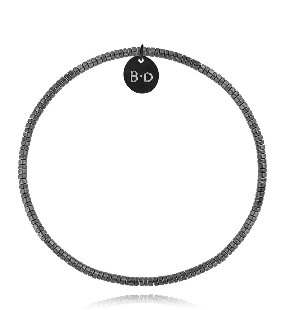 Bransoletka ze stalowymi hematytami BTW2688