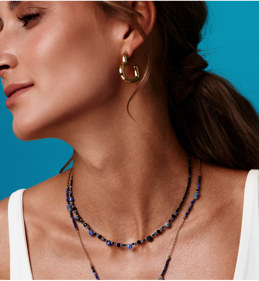 Kolczyki serca dmuchane złote KSY0606