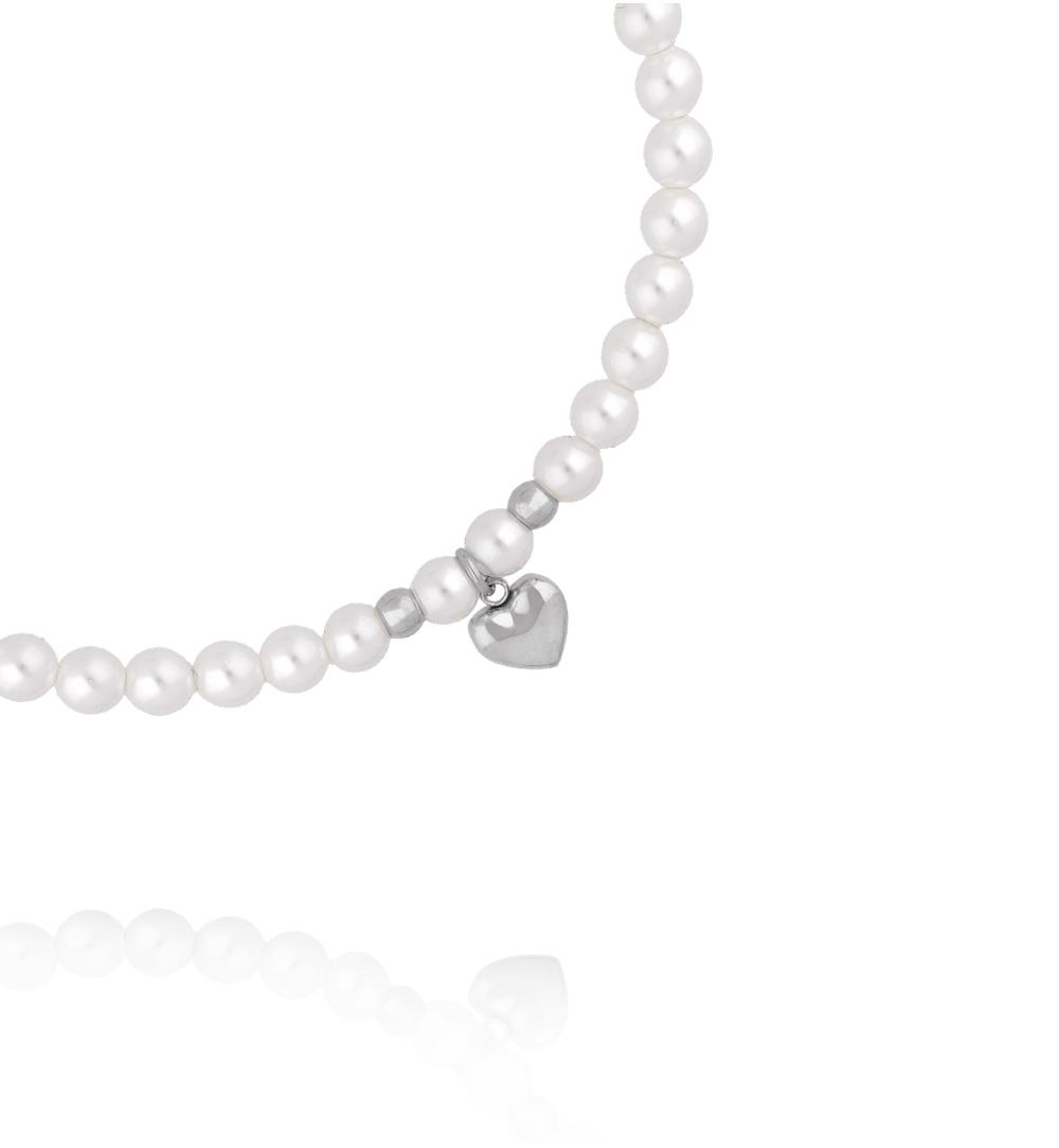 Bransoletka z perełkami Silver Heart BPE0164
