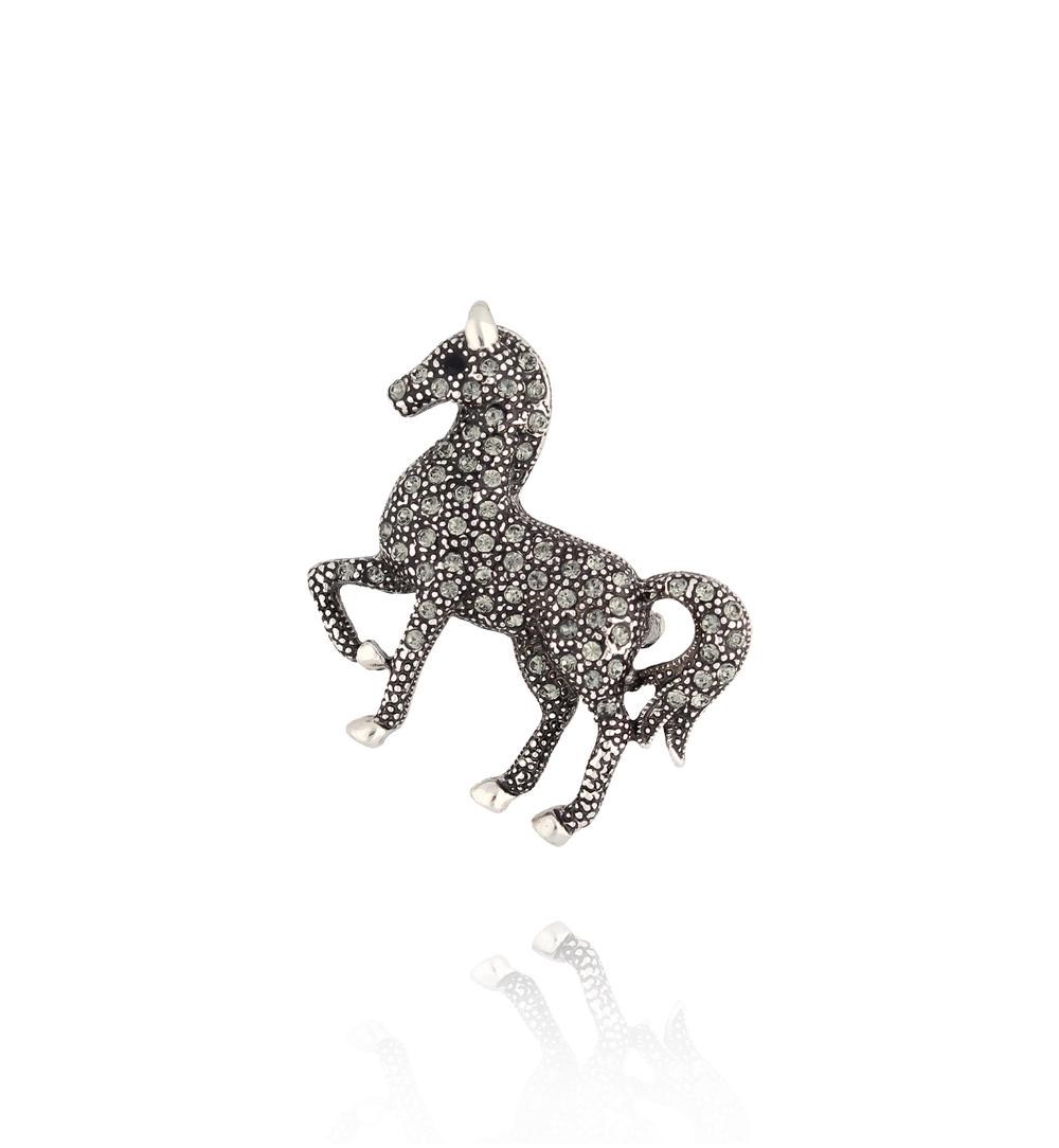 Broszka ze srebrnym koniem Silver Steed BRSS0119