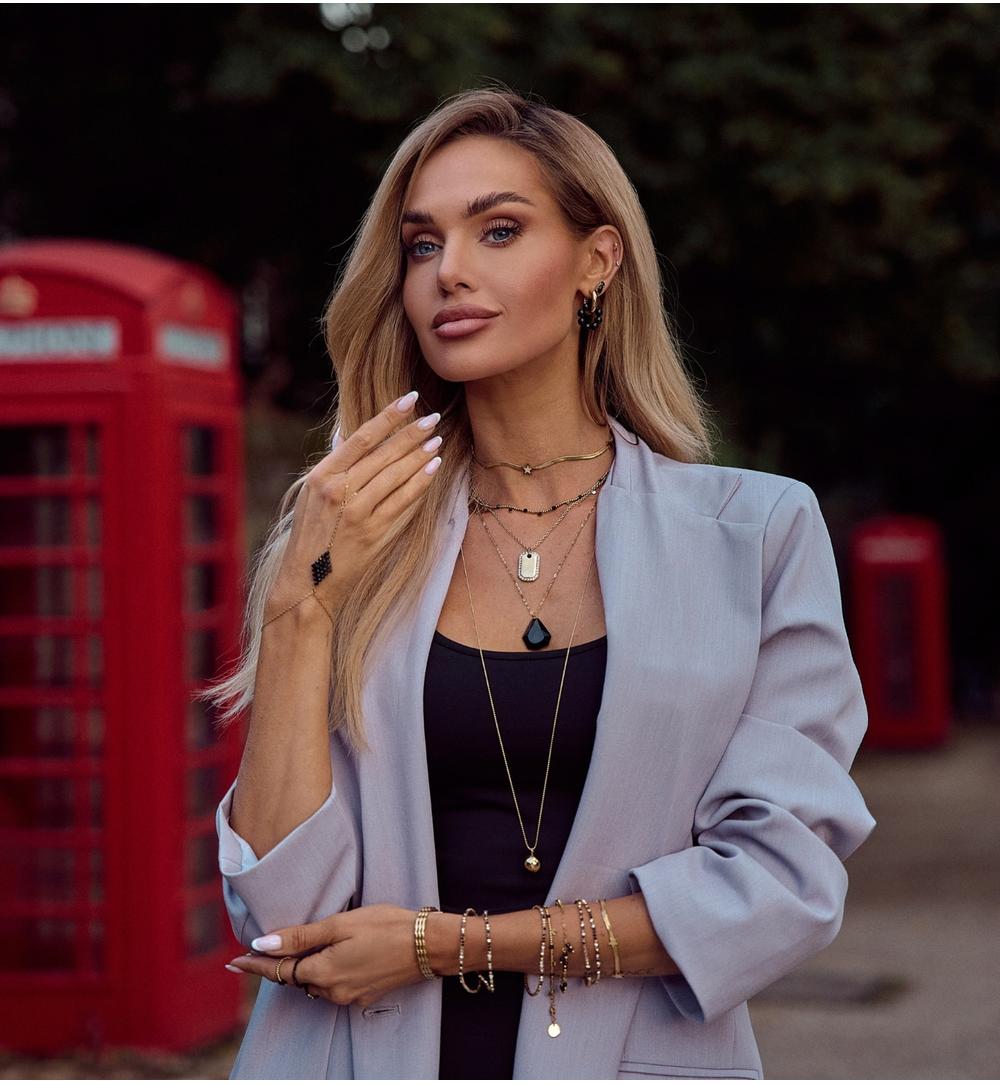 Bransoletka obręcz złota Amore Adornments BSA0716