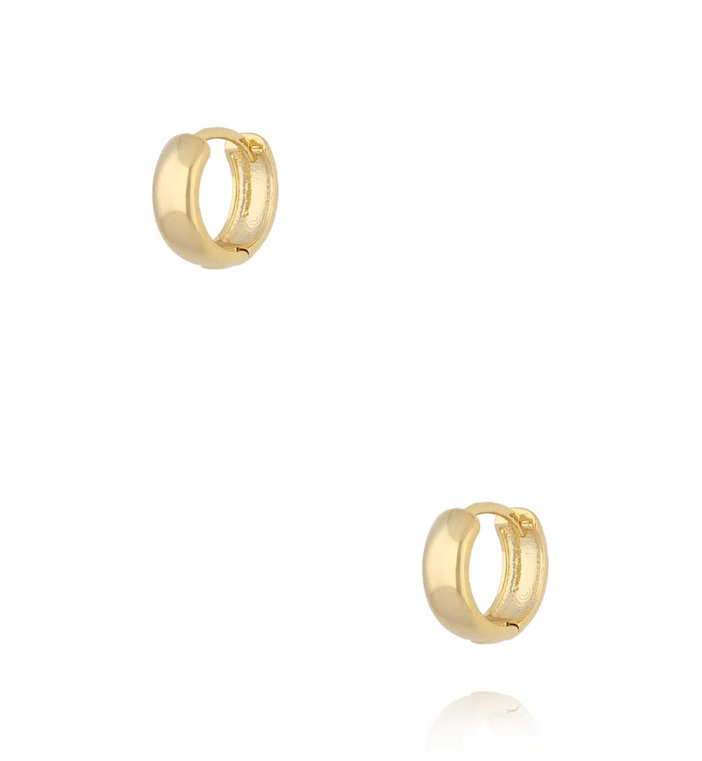 Zestaw kolczyków kółek w złotym wykończeniu KLU0168