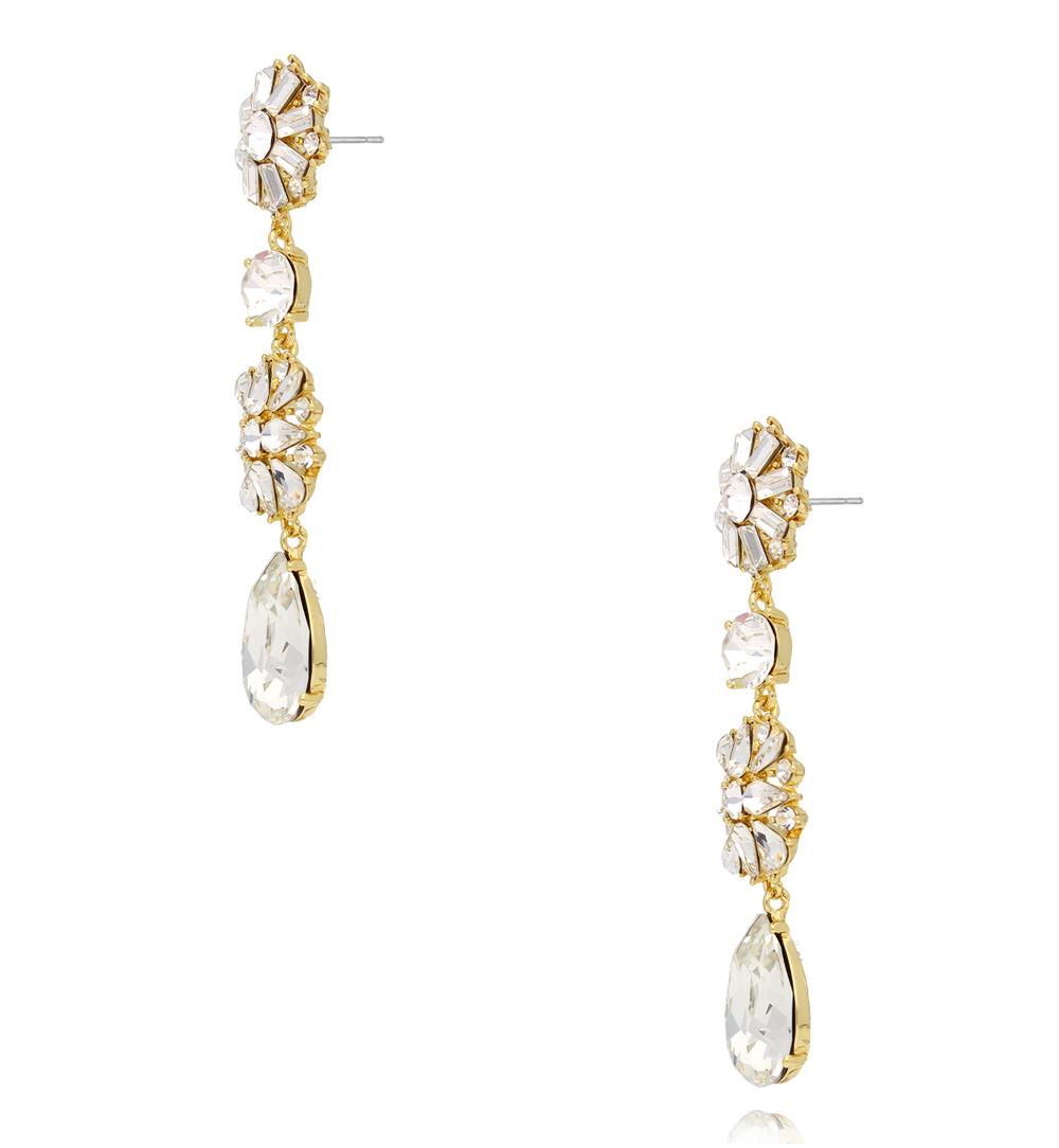 Kolczyki z transparentnymi kryształami KSS2254