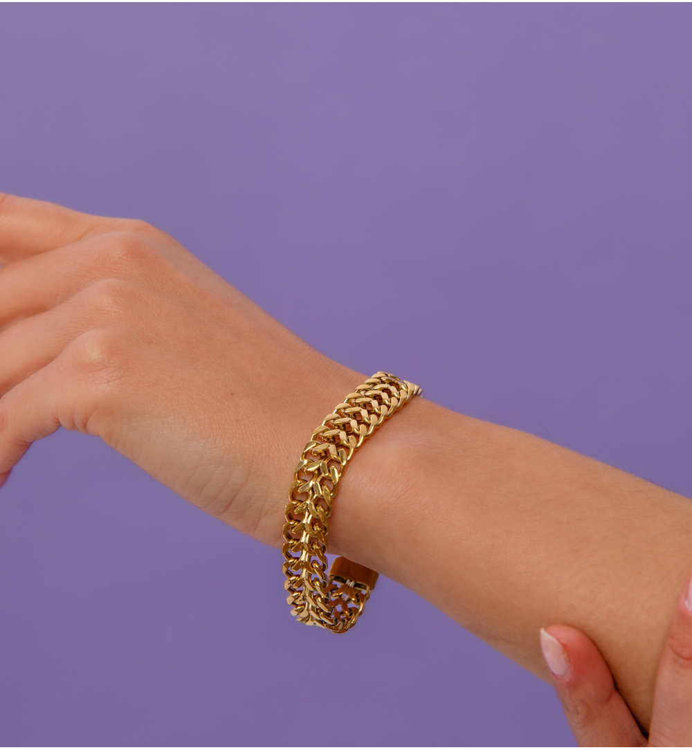 Bransoletka złoty łańcuch BSY0326