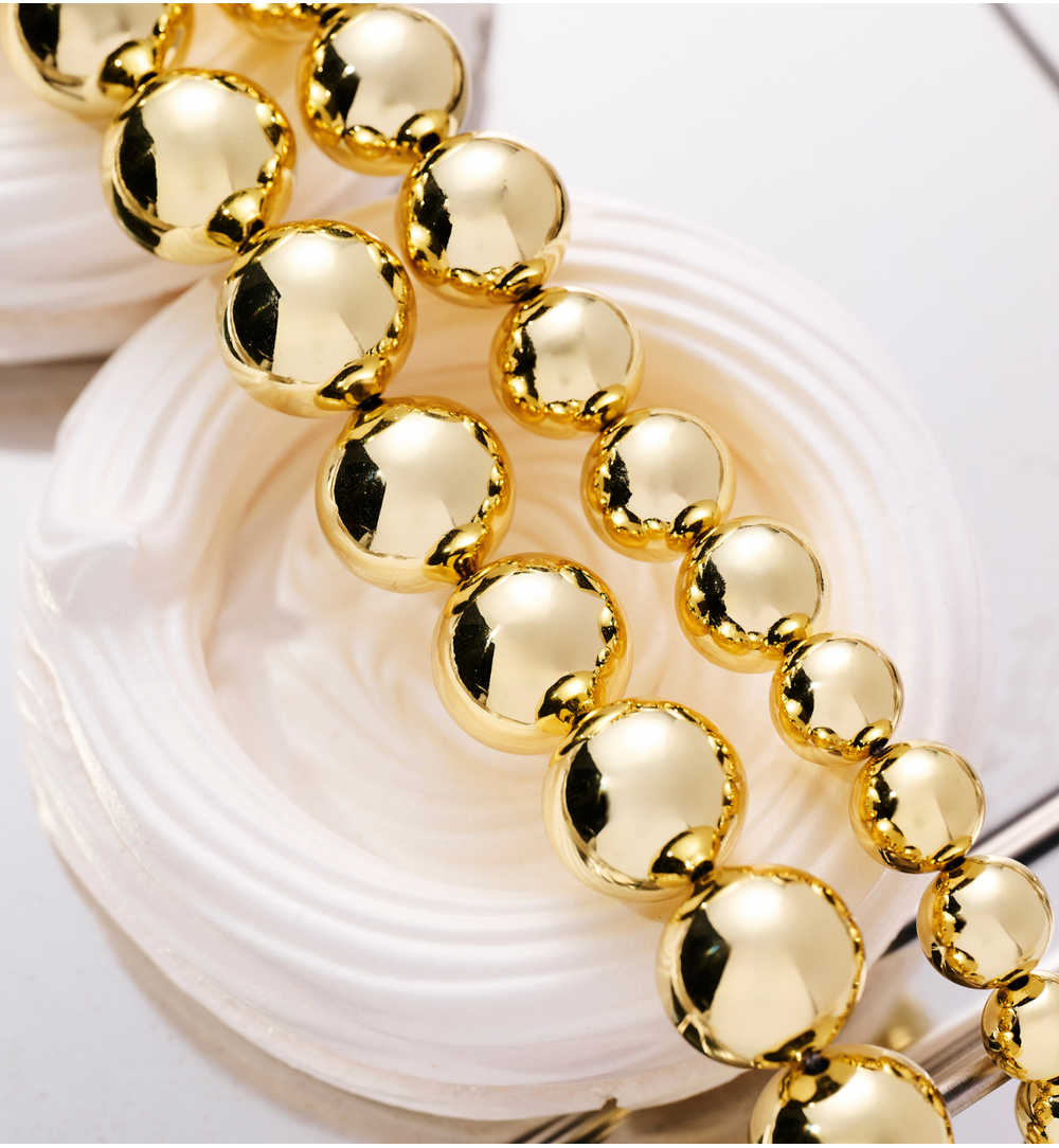 Naszyjnik złoty z kulkami NRG0522