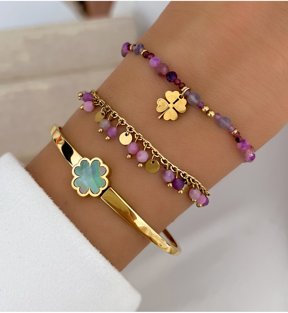 Bransoletka z ametystami Paradise Jewels BPA0448