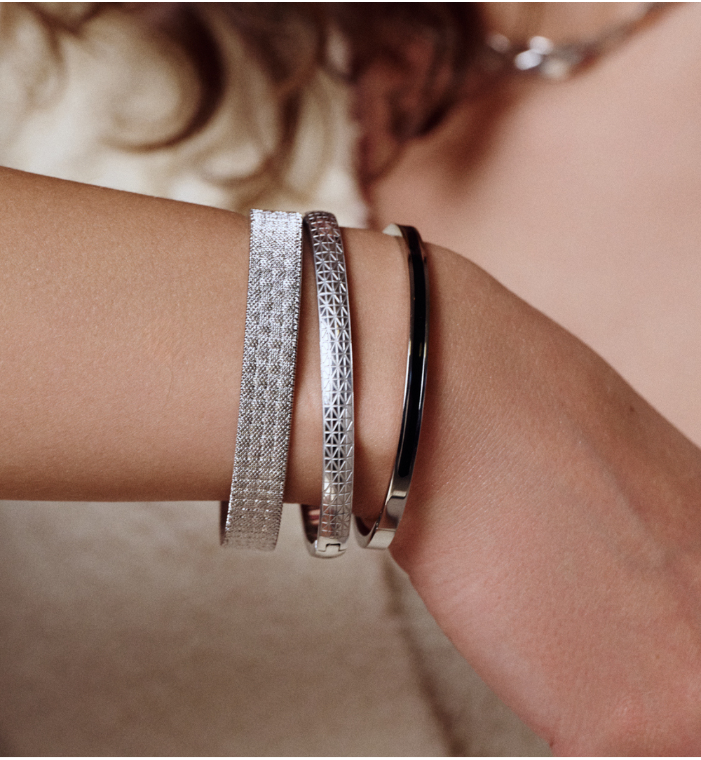 Zestaw srebrnych bransoletek ZN0037