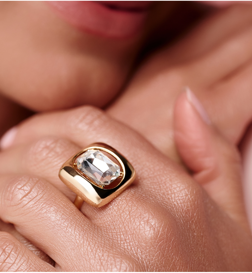 Zestaw biżuterii glamour z kryształami ZN0184