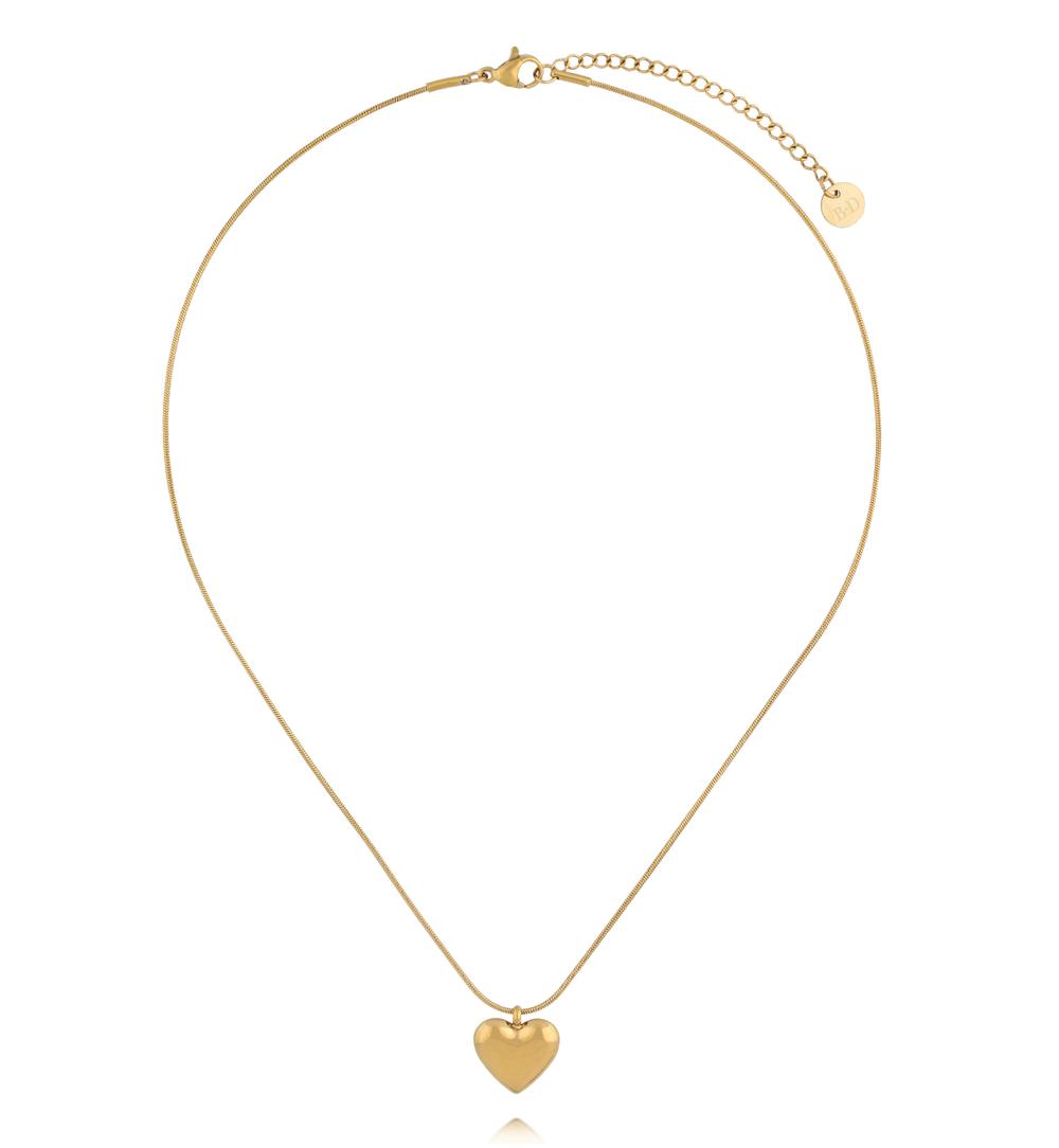 Naszyjnik z sercem w kolorze złota NSY0921