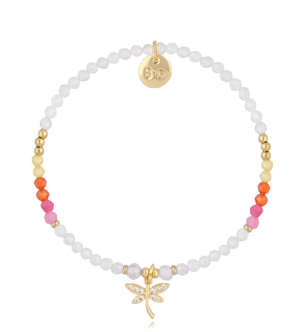 Bransoletka z cyrkoniami i ważką Iris BTW2655